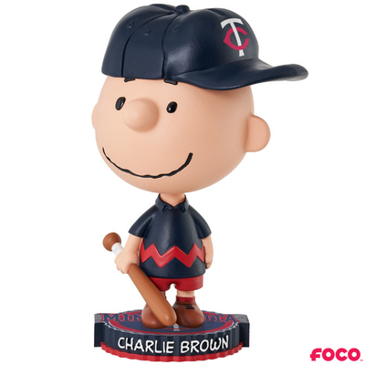 Charlie Brown Peanuts Bighead MLB Bobbleheads