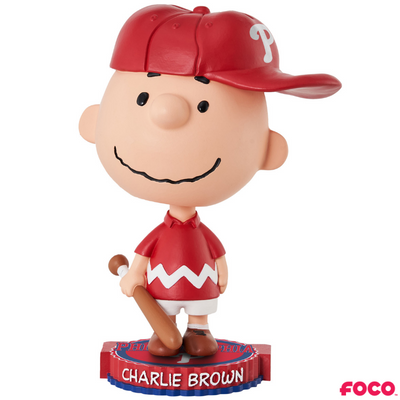 Charlie Brown Peanuts Bighead MLB Bobbleheads