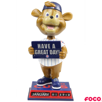 Chicago Cubs Mascot Clark the Cub Calendar Bobblehead