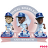 Chicago Cubs Mini Set of 3 Legends Bobbleheads