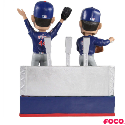 Chicago Cubs World Series Final Out Talking Dual Bobblehead