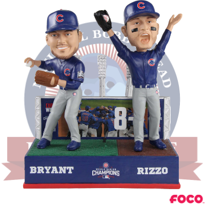 Chicago Cubs World Series Final Out Talking Dual Bobblehead