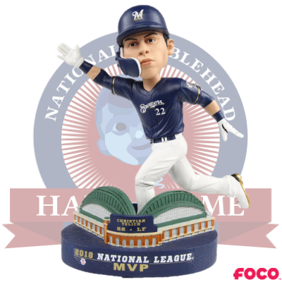 Christian Yelich Milwaukee Brewers 2018 NL MVP Bobblehead