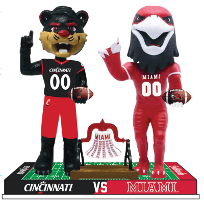 Cincinnati vs. Miami Football Rivalry Bobblehead (Presale)
