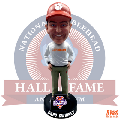 Clemson Tigers Dabo Swinney NCAA College Football National Champions Bobblehead