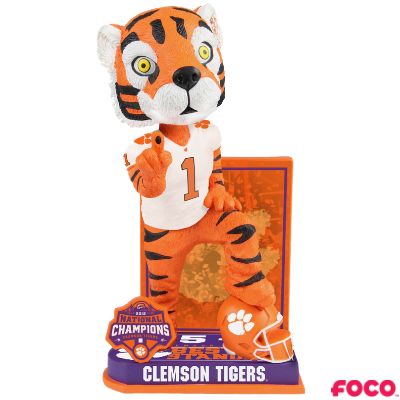 Clemson Tigers 2018 National Champions Special Edition Bobbleheads