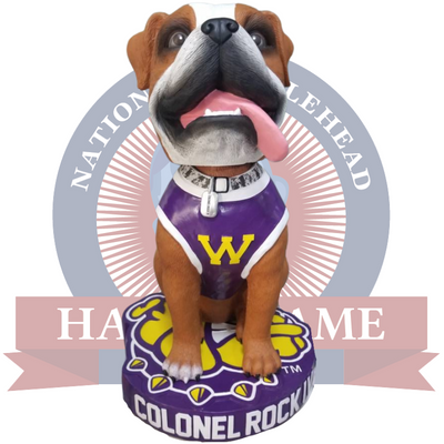 Colonel Rock IV Western Illinois Leathernecks Life Sized Bobblehead