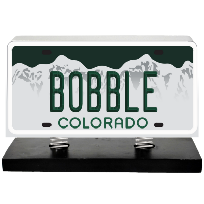 License Plate Bobbles