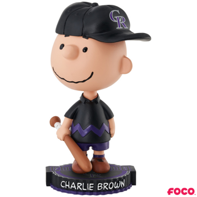 Charlie Brown Peanuts Bighead MLB Bobbleheads
