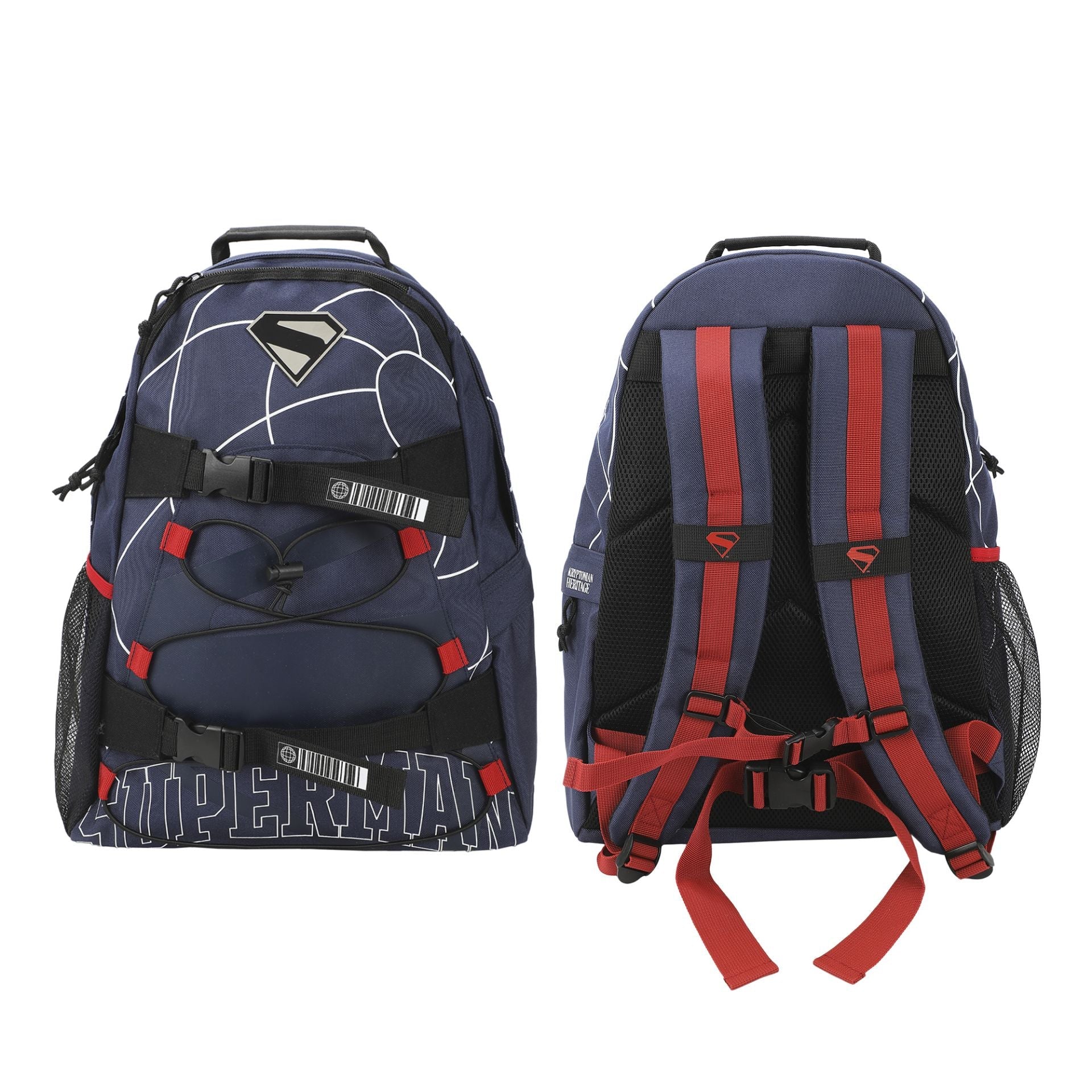 Superman DC Comics Lightning Pattern Backpack