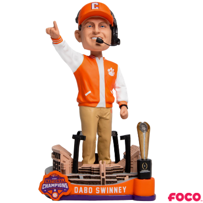 Clemson Tigers 2018 National Champions Special Edition Bobbleheads