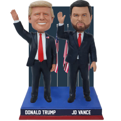Donald Trump and JD Vance Election Night Victory Dual Bobblehead (Presale)
