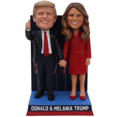 Donald and Melania Trump Election Night Victory Dual Bobblehead (Presale)