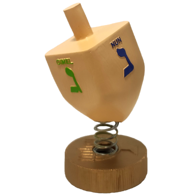 Hanukkah Menorah and Dreidel Bobbles