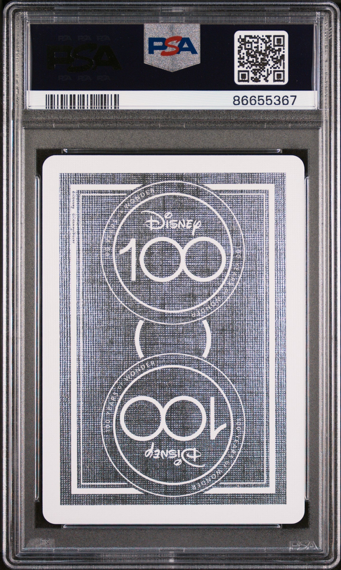 2023 DISNEY 100 PLAYING CARDS AURORA 5 OF SPADES PSA 10