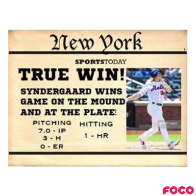 Noah Syndergaard New York Mets True Win Bobblehead