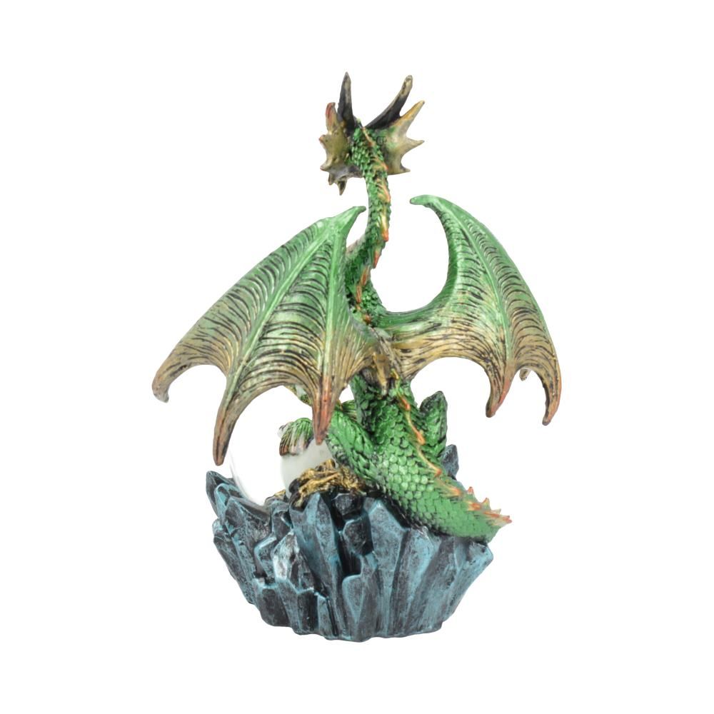 Fantasy Emerald Oracle Green Dragon Figurine