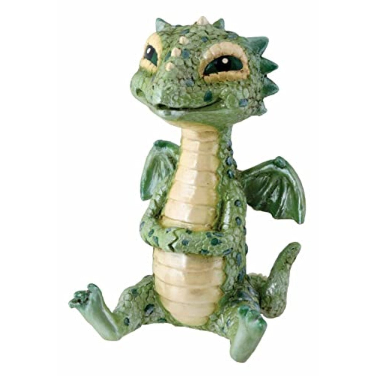 Green Baby Dragon Fantasy Sculpture