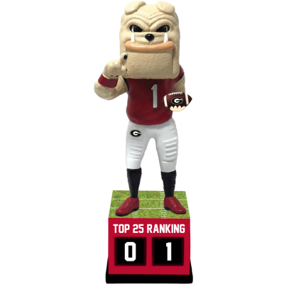 Georgia Bulldogs Football Top 25 Ranking Tracker Bobblehead