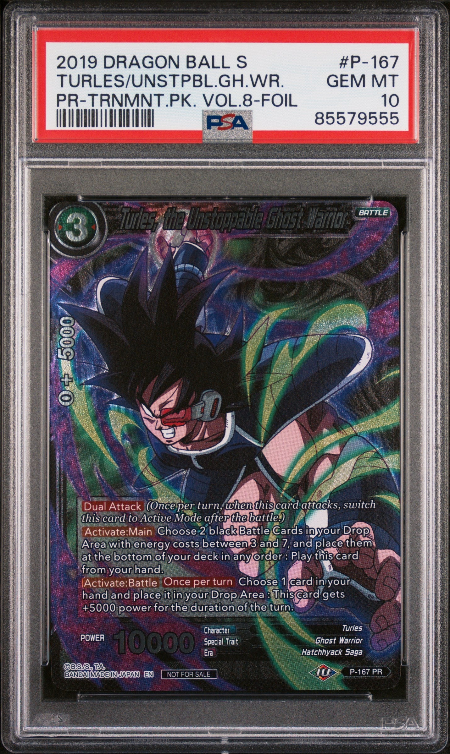 2019 DRAGON BALL SUPER TURLES/UNSTPBL.GH.WR. #P-167 - PSA 10