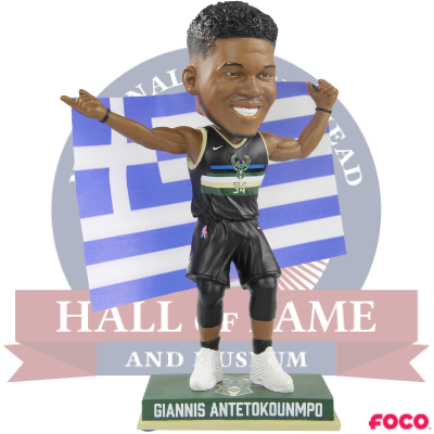 Giannis Antetokounmpo Milwaukee Bucks Greece Flag Bobblehead