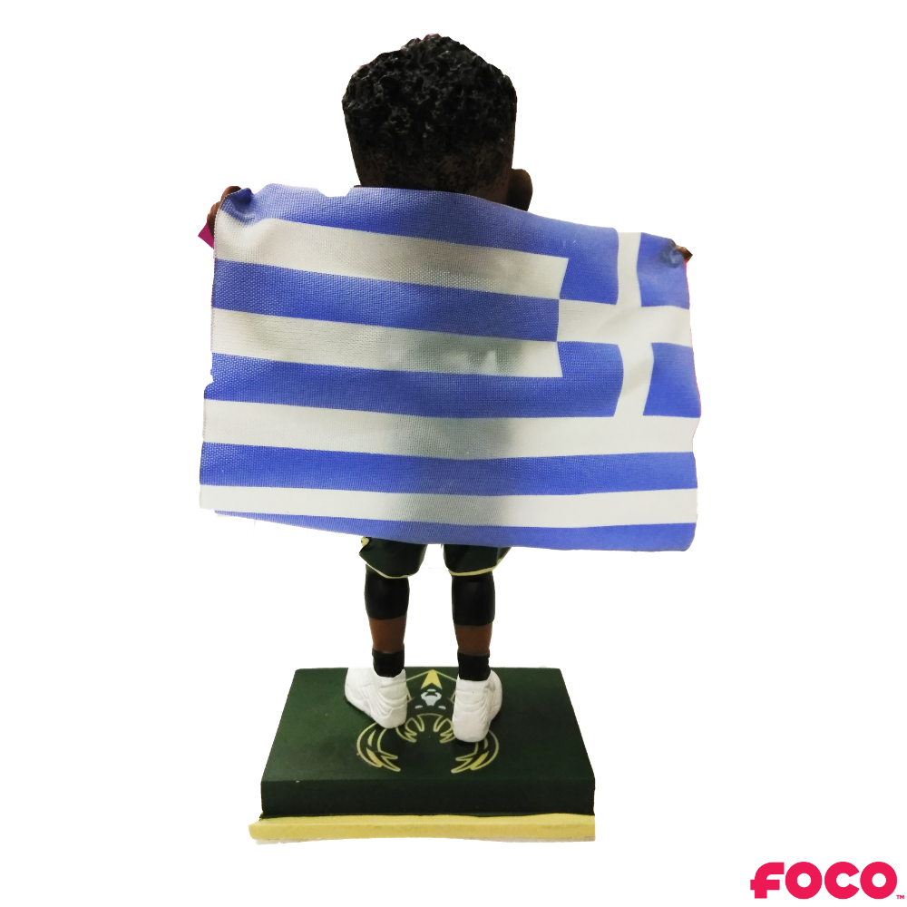 Giannis Antetokounmpo Milwaukee Bucks Greece Flag Bobblehead