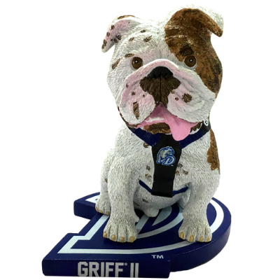 Griff II Drake Bulldogs Live Bulldog Bobbleheads