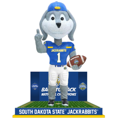 Jack the Jackrabbit South Dakota State Jackrabbits Mascot 2023 FCS Football National Champions Bobbleheads