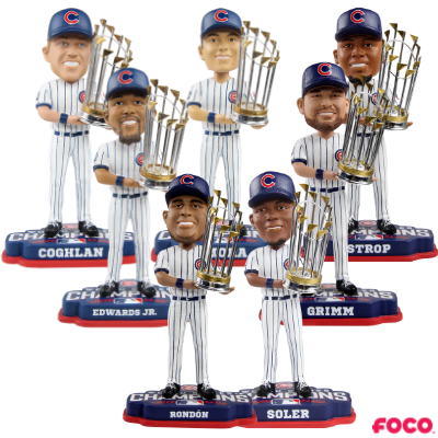 Chicago Cubs 2016 World Series Champions Additional Player Bobbleheads