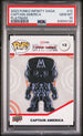 2023 UPPER DECK FUNKO POP MARVEL  CAPTAIN AMERICA PLATINUM #12  PSA 10