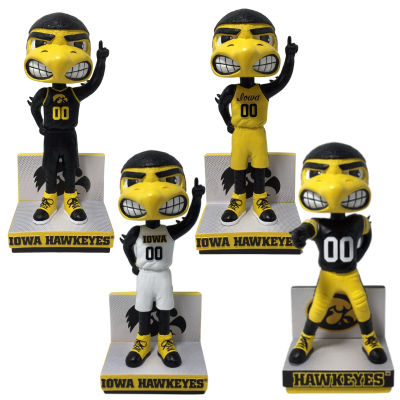 Herky the Hawk Iowa Hawkeyes Mascot Bobbleheads