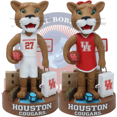Houston Cougars Basketball Welcome to San Antonio Bobbleheads (Presale)