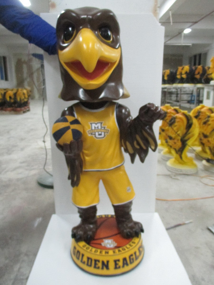 3 Foot Marquette Golden Eagles Mascot Bobblehead