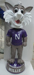 3 Foot Northwestern Wildcats Willie the Wildcat Bobblehead