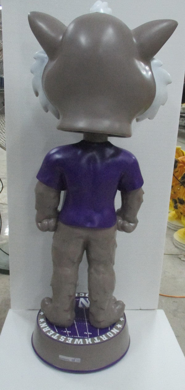 3 Foot Northwestern Wildcats Willie the Wildcat Bobblehead