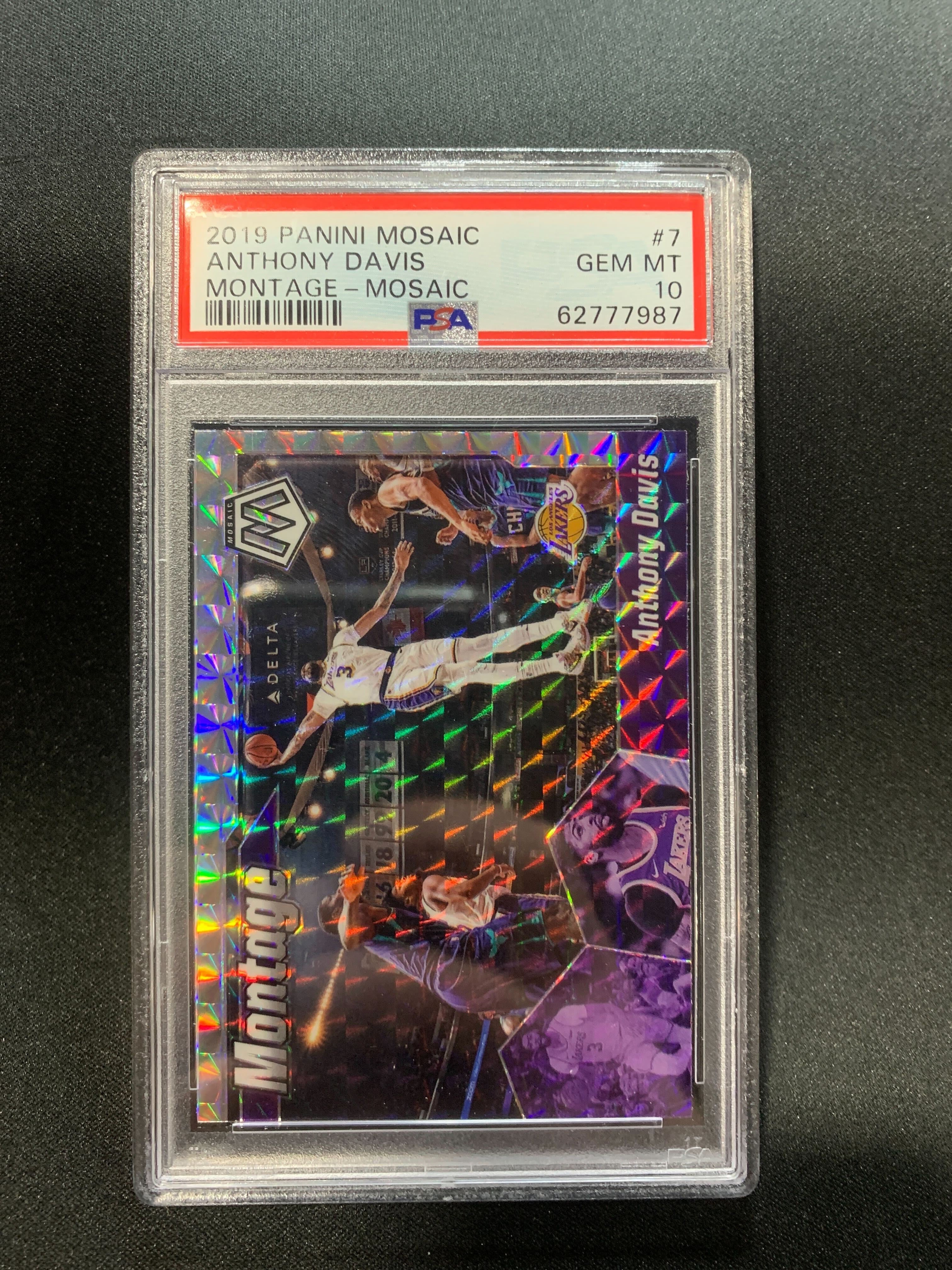 2019 PANINI MOSAIC MONTAGE ANTHONY DAVIS #7 - PSA 10