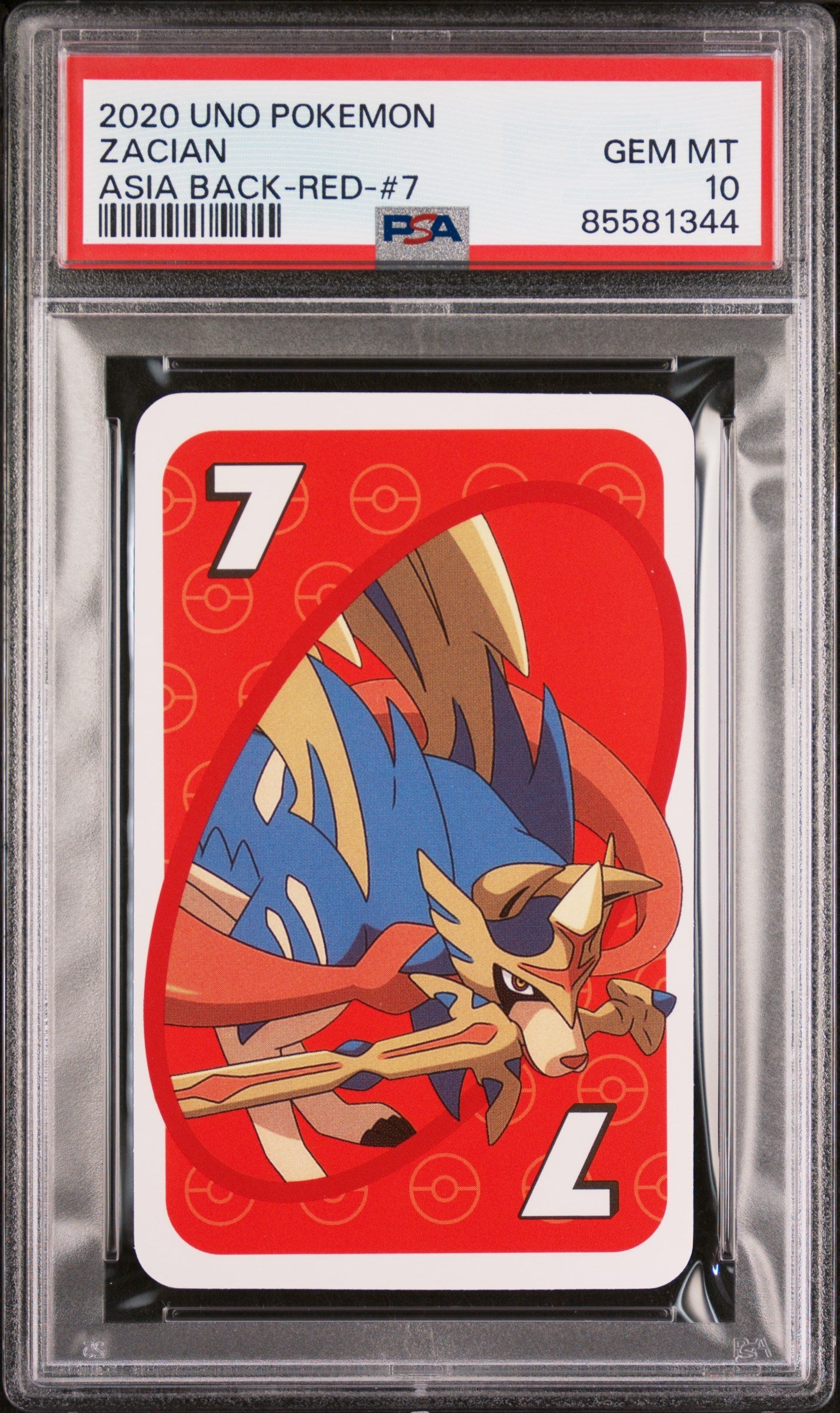 2020 UNO POKEMON ZACIAN  -  PSA  10