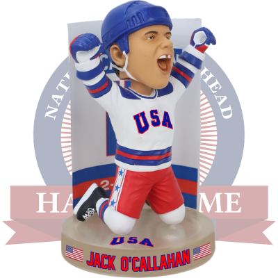Jack O'Callahan USA Hockey Miracle on Ice 1980 Gold Medal Bobblehead