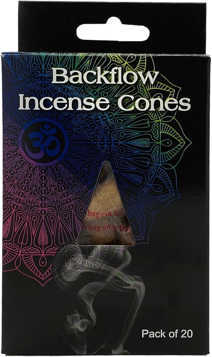 Jasmine Scent Backflow Incense Cones Pack of 20
