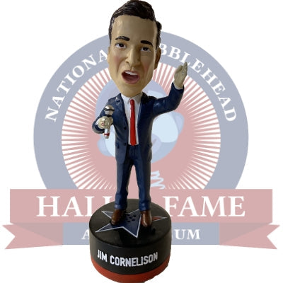 Autographed Jim Cornelison "America's Anthem Singer" Singing Bobblehead