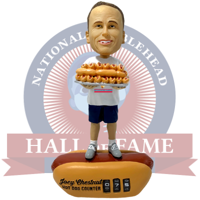 Joey Chestnut Hot Dog Counter Bobblehead