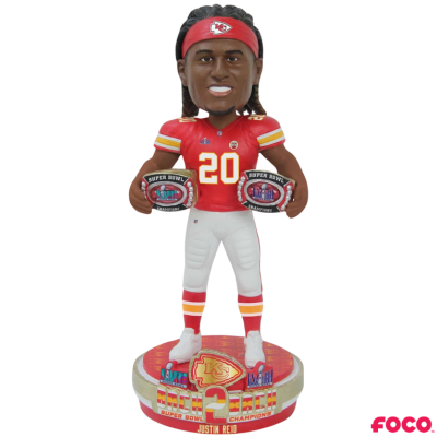 Kansas City Chiefs Super Bowl LVIII 58 Champions Bobbleheads