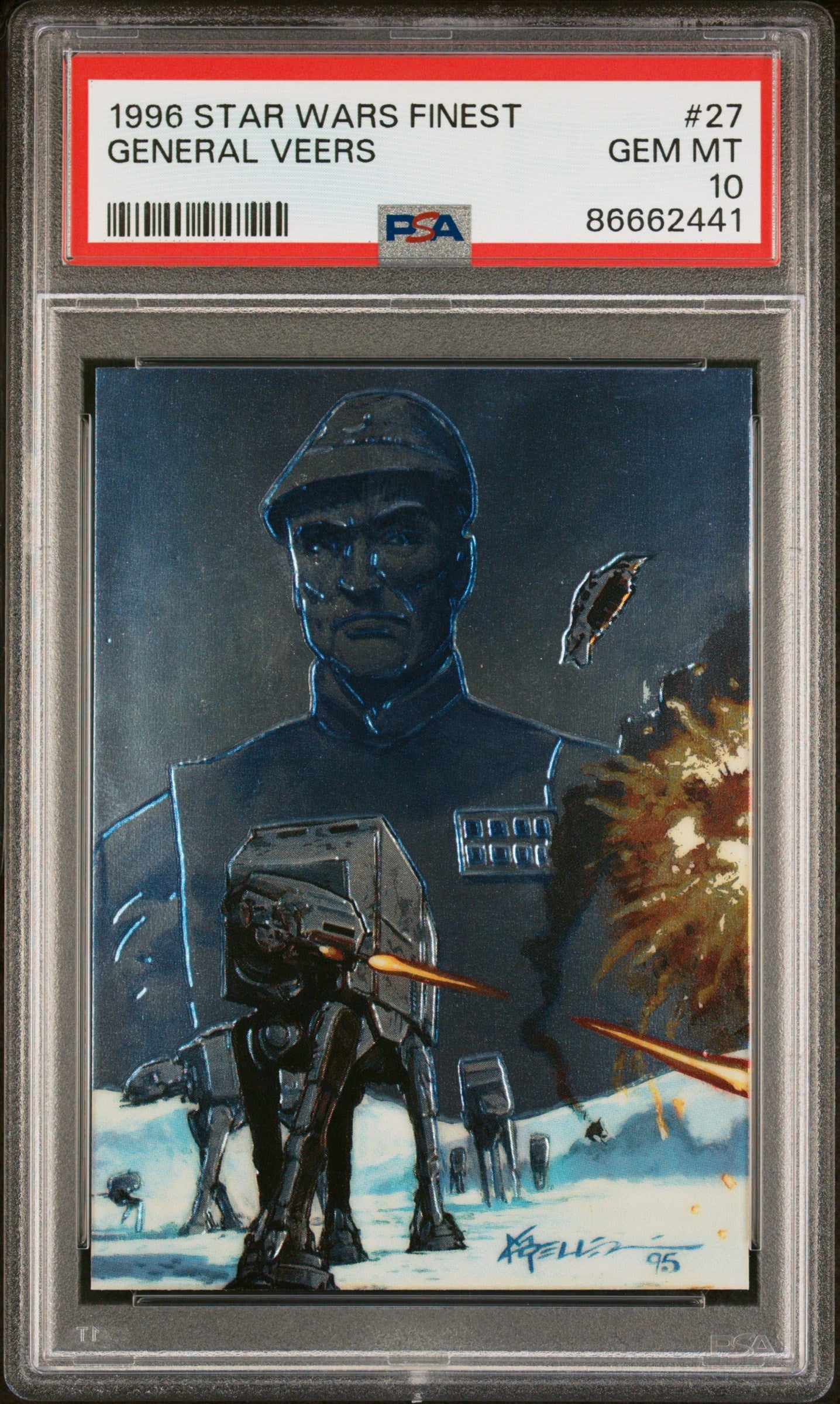 1996 STAR WARS FINEST GENERAL VEERS  #27 - PSA 10