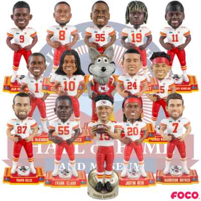 Kansas City Chiefs Super Bowl LVII 57 Champions Bobbleheads