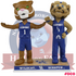 College Mascot Dual Bobbleheads
