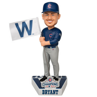 Chicago Cubs 2016 World Series Fly the W Bobbleheads