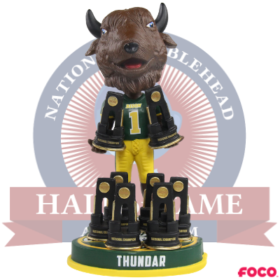 North Dakota State Bison 8-Time National Champions Bobblehead