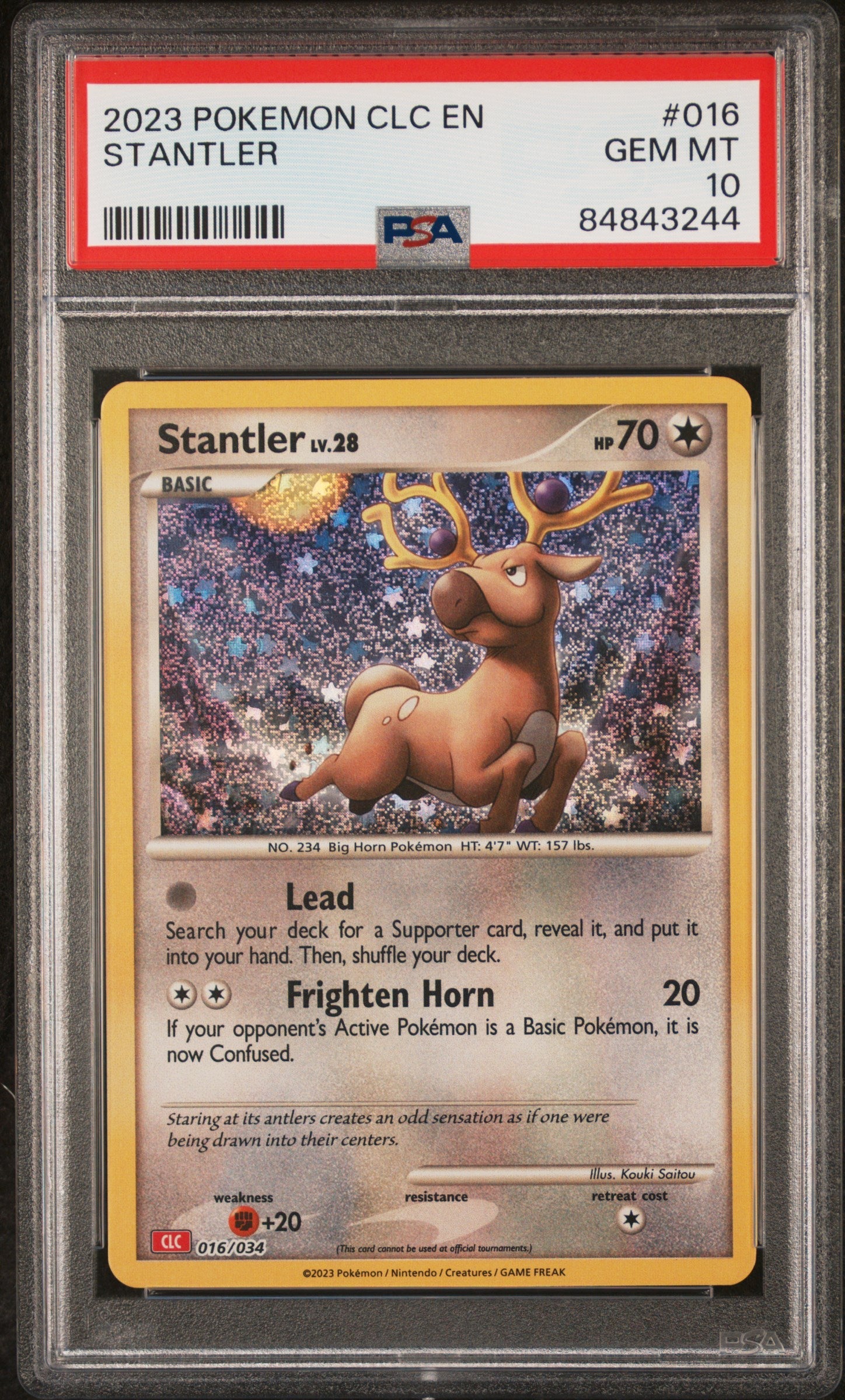 2023 POKEMON CHARIZARD & HO-OH ex DECK STANTLER #16 PSA 10