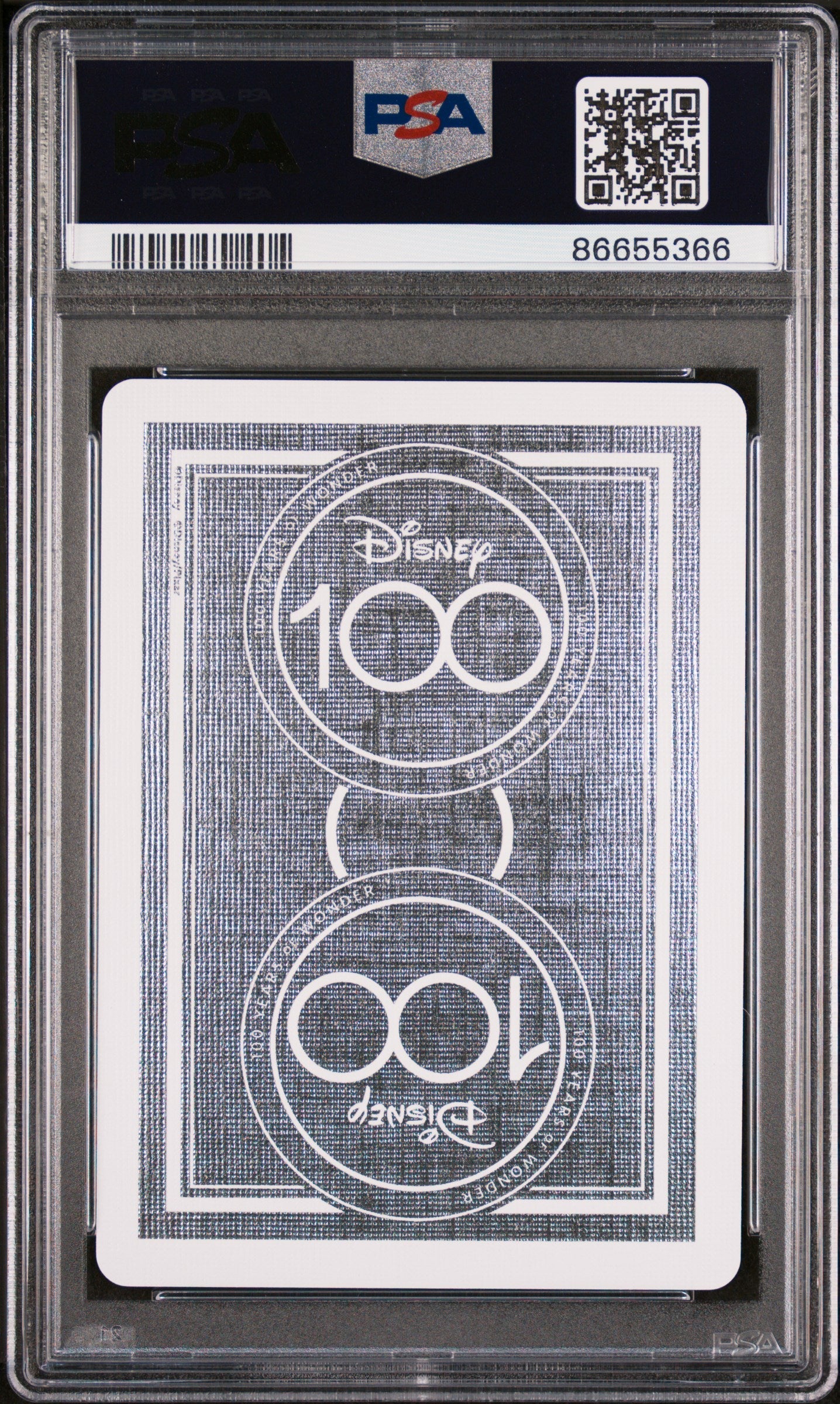 2023 DISNEY 100 PLAYING CARDS WINNIE THE POOH 2 OF SPADES PSA 10