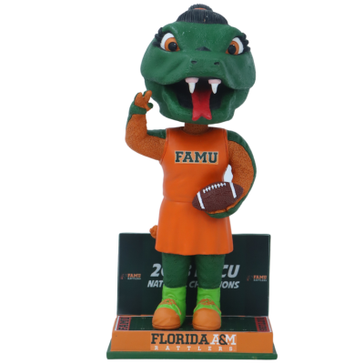 Florida A&M Rattlers 2023 HBCU National Champions Mascot Bobbleheads